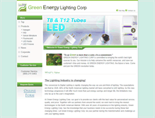 Tablet Screenshot of greenenergylight.com